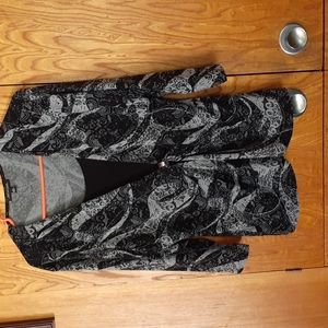 Black and gray blouse